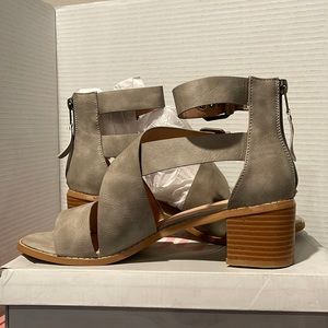 New, never worn JG heeled sandals